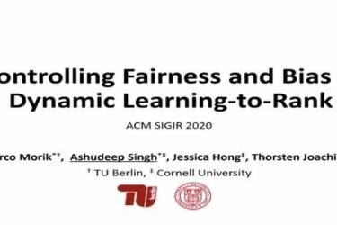 SIGIR20最佳论文：通往公平、公正的Learning to Rank！