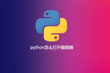 如何在python中打开编辑器